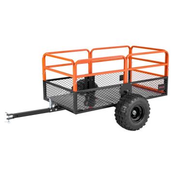 Sodo priekaba 28 kub. pėdų 800 kg ATV UTV, plieninė, nuimama galinė panelė