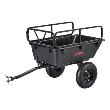 Sodo priekaba 10 kub. pėdų, 16 colių padangos, ATV UTV vilkimo
