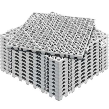 Sujungiamas PVC drenažo kilimėlis, 30,5x30,5 cm, 12 vnt.