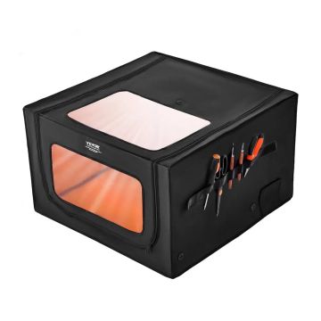 Lazerinio graviravimo korpusas 800x800x500 mm su apsauginiu dangčiu ir ventiliatoriumi