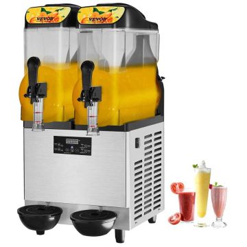 Komercinis margaritos kokteilių aparatas, 2 x 12 L, nerūdijantis plienas