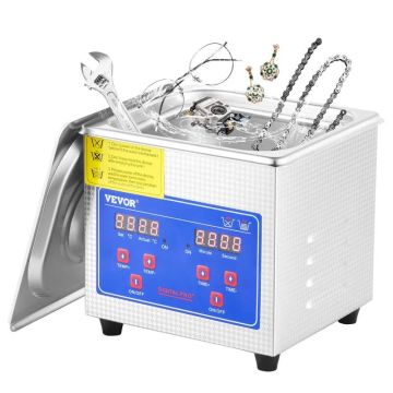 Profesionalus ultragarsinis valiklis 0,3 L su laikmačiu ir šildytuvu, 40 kHz, nerūdijančio plieno