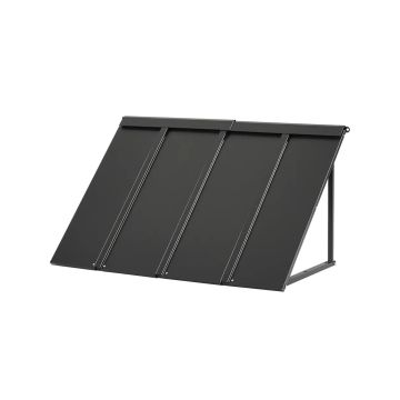 Fiksuotas metalinis markizinis stogelis 44x24 colių durims ir langams