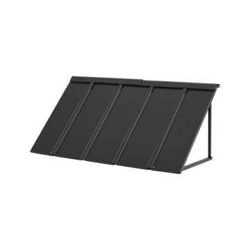 Fiksuotas metalinis markizinis stogelis 56x24 colių durims ir langams