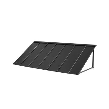 Fiksuota metalinė markizė 80x36 colių, trikampio plieninio rėmo stogelis