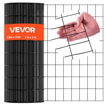 Tvoros audinys, 61 cm x 7,62 m, cinkuota vinilo danga, vielos tinklas