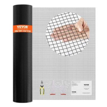 Metalinis cinkuoto vielos tinklo ritinėlis 1220x15240 mm, vištų tvorai, paukščiams, triušiams