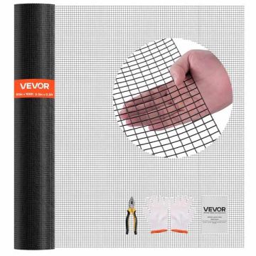 Tvoros audinys, vinilu dengtas, 152 cm x 30,4 m, cinkuota viela, atsparus orui