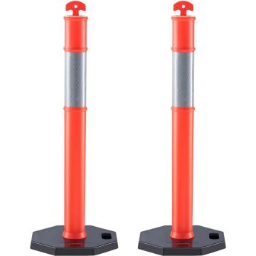 Eismo krypties stulpai kūgiai su guminiais pagrindais, 2 vnt., 16,93 x 16,93 col.