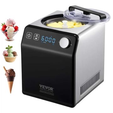 Automatinis 1,9 L ledų, jogurto ir gelato aparatas, juodas
