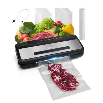 Vakuuminis maisto sandarinimo aparatas, 120 W, automatinis, kompaktiškas, 7 viename