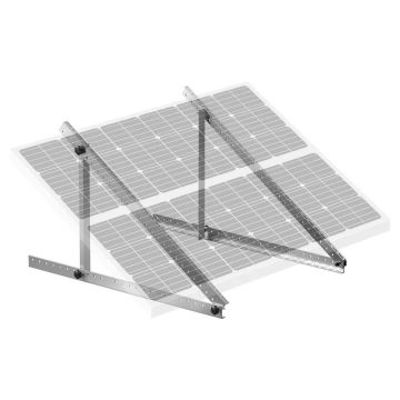 50 colių reguliuojami aliuminio saulės baterijų laikikliai, 100–550 W