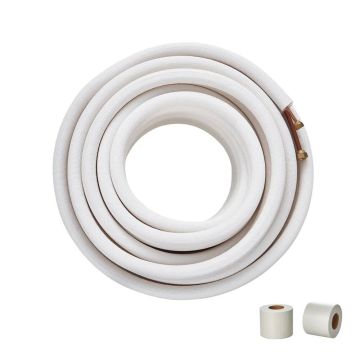 Mini padalintų linijų rinkinys, 6,4-9,5 mm vario vamzdžiai su izoliacija, 15240 mm