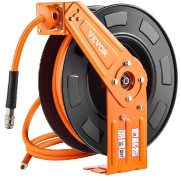Ištraukiama oro žarnos ritė 3/8" x 65 pėdų, automatinė, 300 PSI, lubų/sienos montavimui
