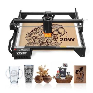 Lazerinis graviravimo aparatas 20W, 35x40 cm darbinis plotas, medienai ir metalams