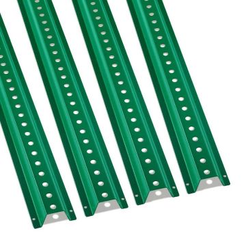 8 pėdų U formos plieninis tvoros stulpas, 4 vnt., žalias