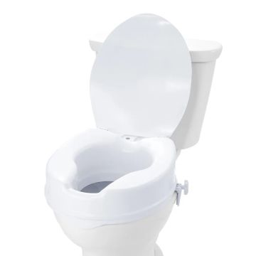 Pakelta klozeto sėdynė 10 cm, universalus pakėlimo mechanizmas, neįgaliesiems