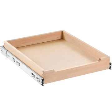 Ištraukiama medinė spintelės lentyna, 17" x 21", stumdomas stalčius