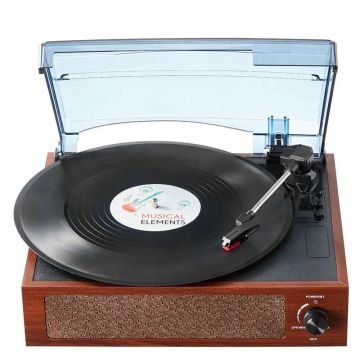Vinilo plokštelių grotuvas, 3 greičių, bluetooth, 7/10/12 colių