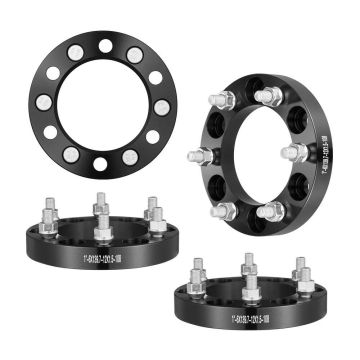 Колесные адаптеры, 6 болтов, 108 мм, M12 x 1.5, черные, 4 шт.