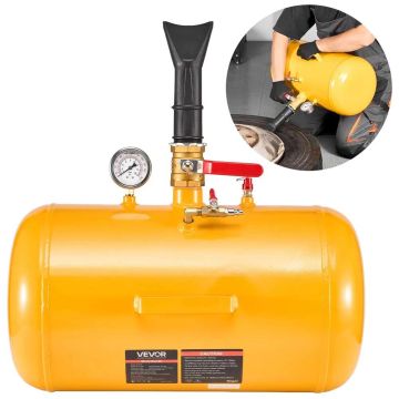 Надувной инструмент для снятия борта шины, 10 галлонов, желтый, 87-116 PSI, пневматический