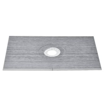 Dušo pakylos komplektas 1524x965 mm su 160 mm išleidimo anga, EPS, vandeniui atsparus