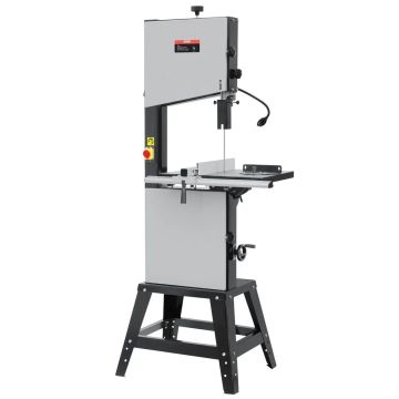 Stacionarus juostinis pjūklas 340 mm, 1100 W, su stovu ir apšvietimu