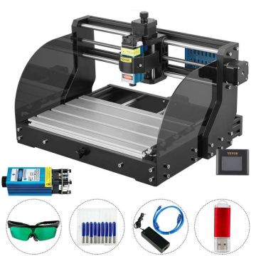CNC 3018 pro 3 ašių mini CNC frezavimo ir graviravimo staklės, 300×180×45 mm, 5,5 W