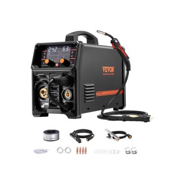 Pro MIG 200A suvirinimo aparatas 5in1 (MIG, duju, flux, elektrodas, TIG) su IGBT ir LCD