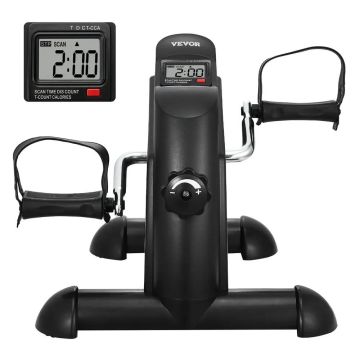 Dviračio pedalų treniruoklis po stalu su LCD ekranu, nešiojamas, multi pasipriešinimo