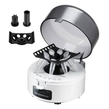 Laboratorinis mini centrifugos aparatas 3013xg, 2 viename rotoriumi, 0,2–2 ml mėgintuvėliams, 7000 aps./min.