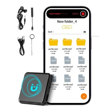 Magnetinis skaitmeninis balso įrašymo įrenginys, 128 GB, USB-C