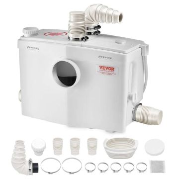 Smulkintuvas–siurblys 1200W, 180 l/min, nuotekų šalinimo įrenginys