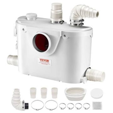 Smulkintuvas-siurblys 500 W, 110 l/min, nuotekų siurblys tualetui ir rūsiui