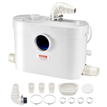 Smulkintuvas-siurblys 900 W, 180 l/min, nuotekų šalinimo įrenginys