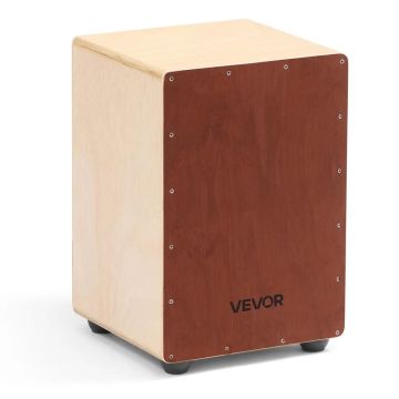 Cajon medinė dėžutė būgnui, beržo, 25,5x38 cm, su silikoninėmis kojelėmis