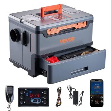Dyzelinis nešiojamas šildytuvas 8 kW, 12/24 V, su bluetooth ir LCD ekranu