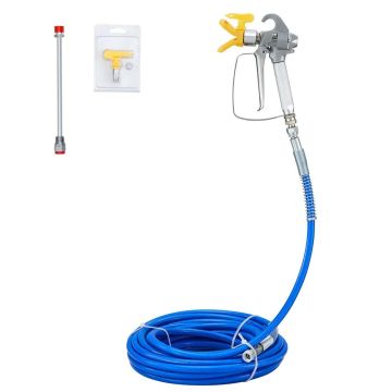 Beorio dažų purškimo žarnos komplektas 15,24 m, 6,4 mm, pasukama jungtis, 3600 psi, 517 antgalis