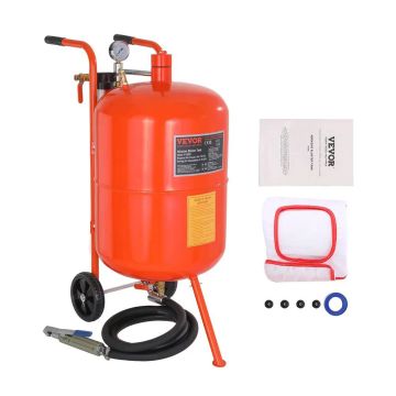 75,7 L aukšto slėgio smėliasrovė 60–110 PSI su 4 antgaliais