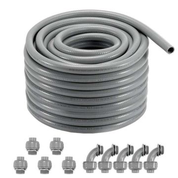 Lankstus 25,4 mm PVC elektros vamzdis, 30,5 m, IP65