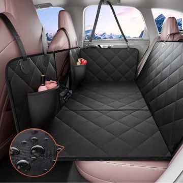 Удлинитель заднего сиденья для собаки в автомобиле, 53"x24,8", с сеткой и ящиком для хранения.