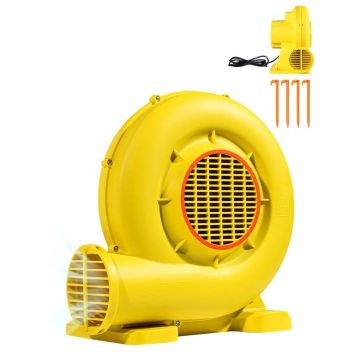 Elektrinis oro pūstuvas 590-690 W, 2750 aps./min., geltonas, pripučiamam nameliui ir atrakcionams