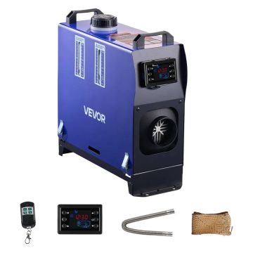 Nešiojamas dyzelinis oro šildytuvas 8 kW, 12–24 V, su LCD ir nuotoliniu valdymu