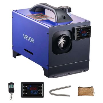 Nešiojamas dyzelinis oro šildytuvas 12–24 V, 8 kW, su LCD ir nuotoliniu valdymu