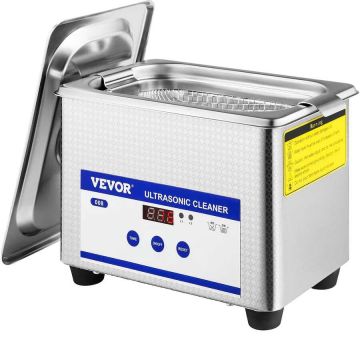 0,8 L ultragarsinis valiklis papuošalams ir akinams, nerūdijantis plienas, 35 W
