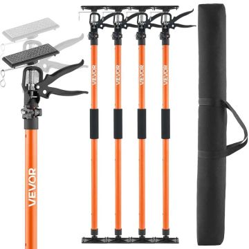 Teleskopiniai plieniniai atraminiai strypai spintelėms, 116–290 cm, 4 vnt.