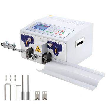 Automatinis laidų nuėmimo aparatas 0,1–10 mm², kompiuterizuotas su tiesintuvu
