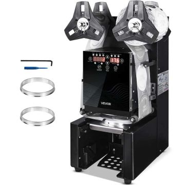 Automatinis puodelių sandarinimo aparatas 190 mm, juodas, LCD ekranas