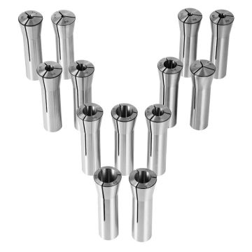13 dalių precizinių R8 frezavimo įvorių rinkinys, 1/8"–7/8"