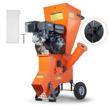 Medinis benzininis medienos smulkintuvas, 17 cm, 420cc, 8,6 kW